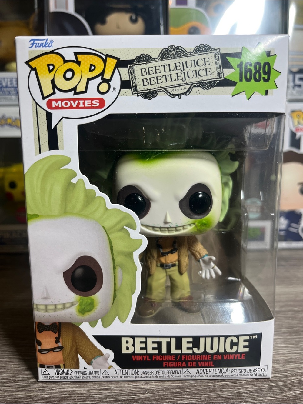 Funko Pop! Beetlejuice Vinyl Figure - White, Green, Black, Brown
